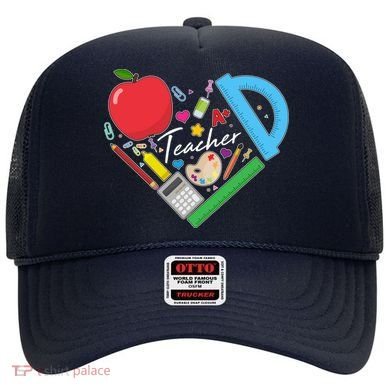 Cute Cool Teacher School Tools Heart Hat