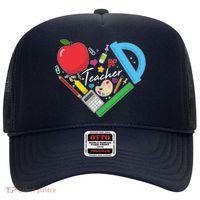 Cute Cool Teacher School Tools Heart Hat thumb 0