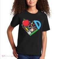 Cute Cool Teacher School Tools Heart Kids T-Shirt thumb 2