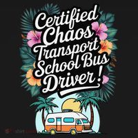 Certified Chaos Transport School Bus Driver DAD Teacher Apron thumb 3