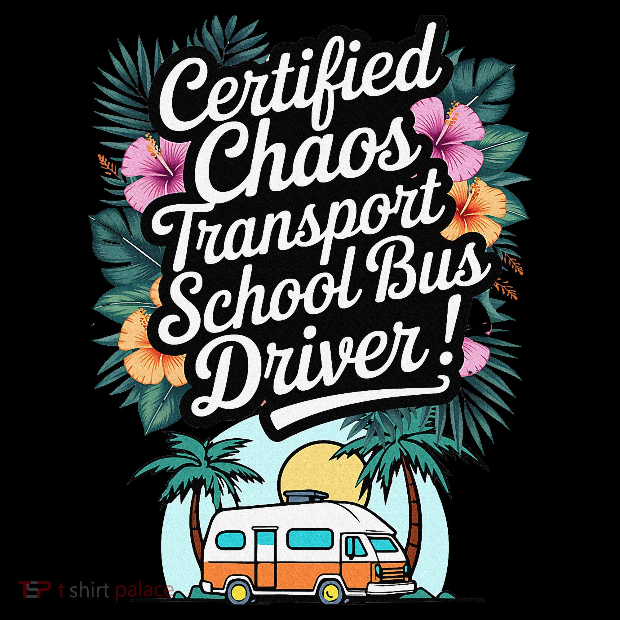 Certified Chaos Transport School Bus Driver DAD Teacher Coffee Mug