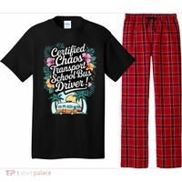 Certified Chaos Transport School Bus Driver DAD Teacher Pajama Set thumb 0