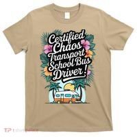 Certified Chaos Transport School Bus Driver DAD Teacher T-Shirt thumb 0