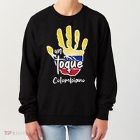 Colombia Colombian Touch Flag Hand Un Toque Women's Sweatshirt thumb 0