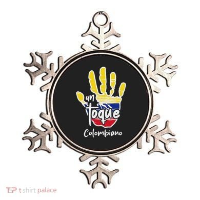 Colombia Colombian Touch Flag Hand Un Toque Ornament