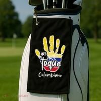 Colombia Colombian Touch Flag Hand Un Toque Golf Towel thumb 2