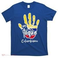 Colombia Colombian Touch Flag Hand Un Toque T-Shirt thumb 0
