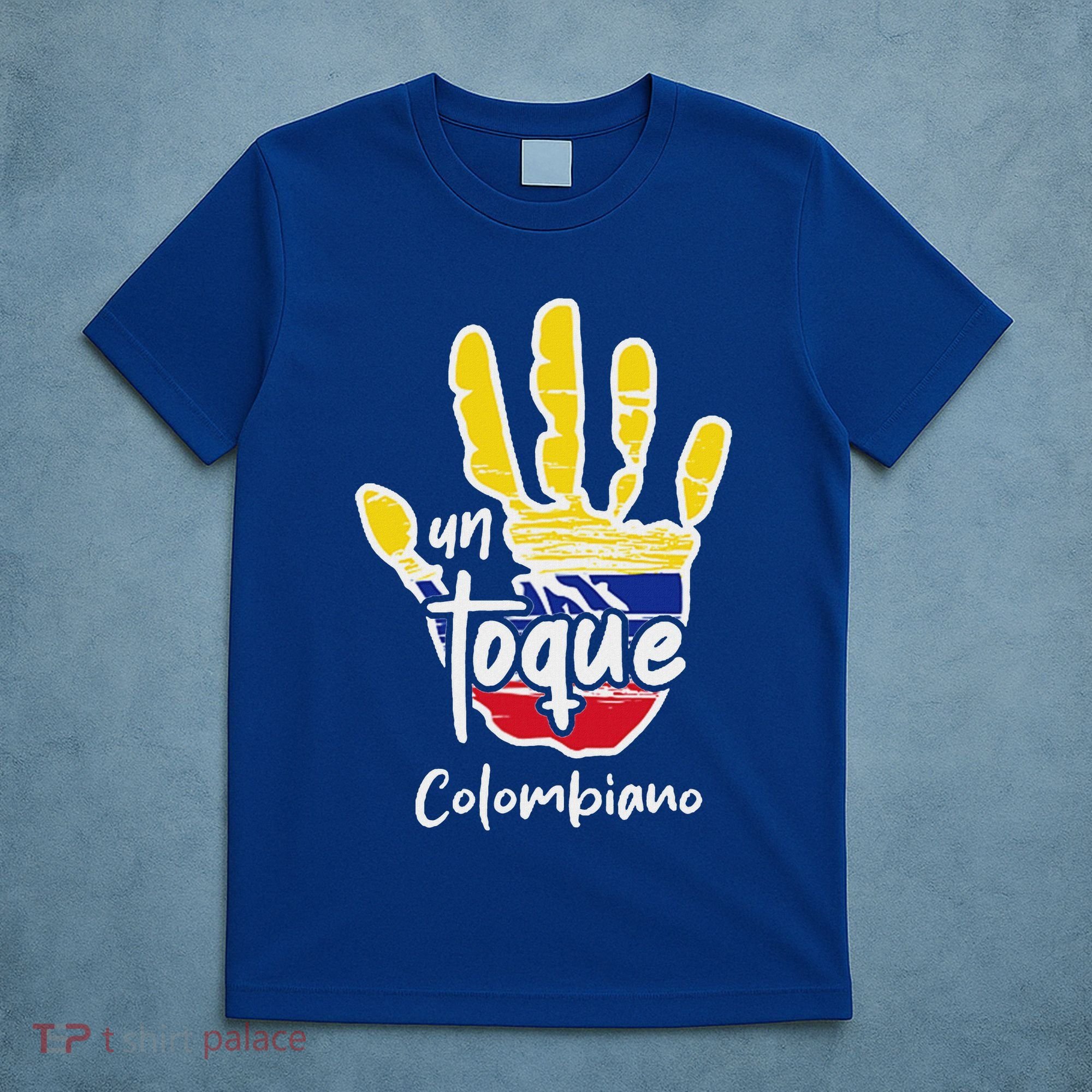 Colombia Colombian Touch Flag Hand Un Toque T-Shirt