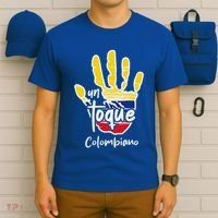Colombia Colombian Touch Flag Hand Un Toque T-Shirt thumb 6
