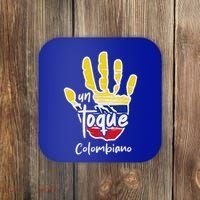 Colombia Colombian Touch Flag Hand Un Toque Coaster thumb 0
