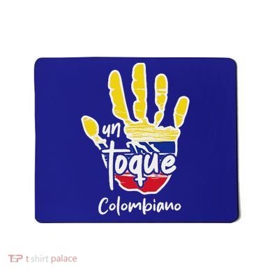 Colombia Colombian Touch Flag Hand Un Toque Mousepad