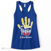 Colombia Colombian Touch Flag Hand Un Toque Women's Tank Top thumb 0