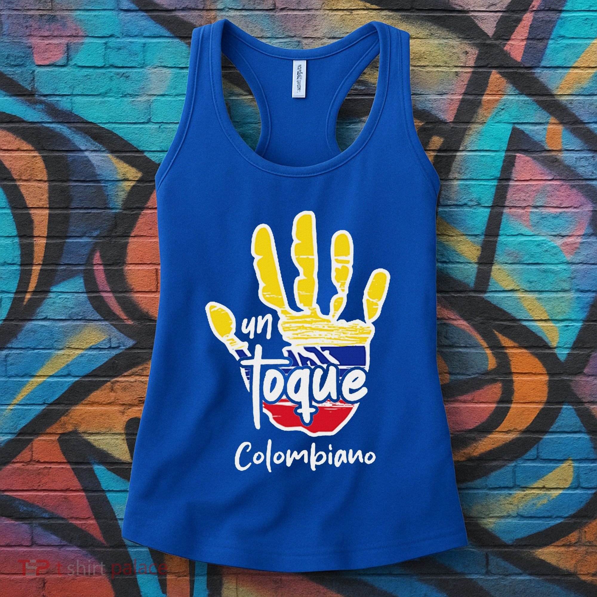 Colombia Colombian Touch Flag Hand Un Toque Women's Tank Top