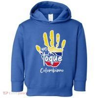 Colombia Colombian Touch Flag Hand Un Toque Toddler Hoodie thumb 0