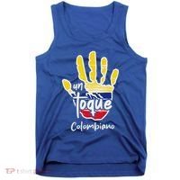 Colombia Colombian Touch Flag Hand Un Toque Tank Top thumb 0