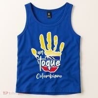 Colombia Colombian Touch Flag Hand Un Toque Tank Top thumb 2
