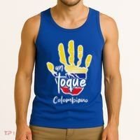 Colombia Colombian Touch Flag Hand Un Toque Tank Top thumb 3