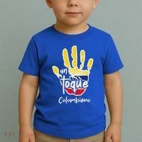 Colombia Colombian Touch Flag Hand Un Toque Toddler T-Shirt thumb 2