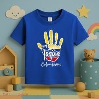 Colombia Colombian Touch Flag Hand Un Toque Toddler T-Shirt thumb 3