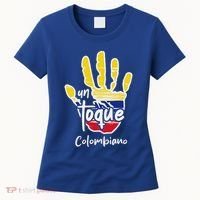 Colombia Colombian Touch Flag Hand Un Toque Women's T-Shirt thumb 0