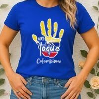 Colombia Colombian Touch Flag Hand Un Toque Women's T-Shirt thumb 2