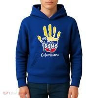 Colombia Colombian Touch Flag Hand Un Toque Kids Hoodie thumb 4