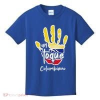 Colombia Colombian Touch Flag Hand Un Toque Kids T-Shirt thumb 0