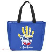 Colombia Colombian Touch Flag Hand Un Toque Tote Bag thumb 0