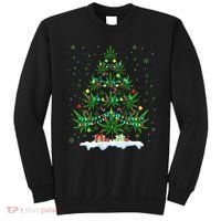 Cannabis Christmas Tree Xmas Funny Smoking Weed Marijuana Sweatshirt thumb 0