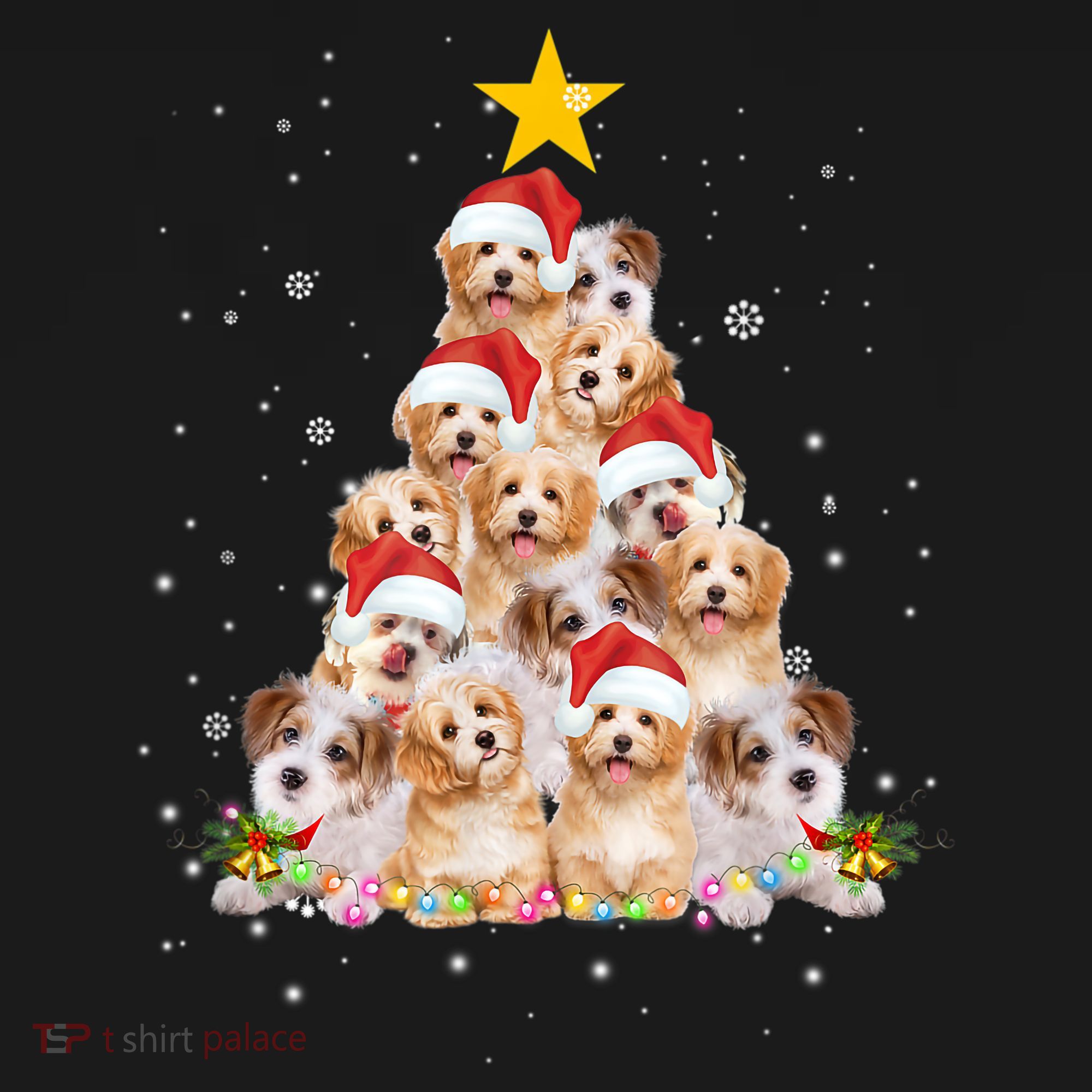 Cavachon Christmas Tree Funny Dog Lover Gifts Xmas Pajamas Women's Hoodie
