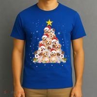 Cavachon Christmas Tree Funny Dog Lover Gifts Xmas Pajamas T-Shirt thumb 3