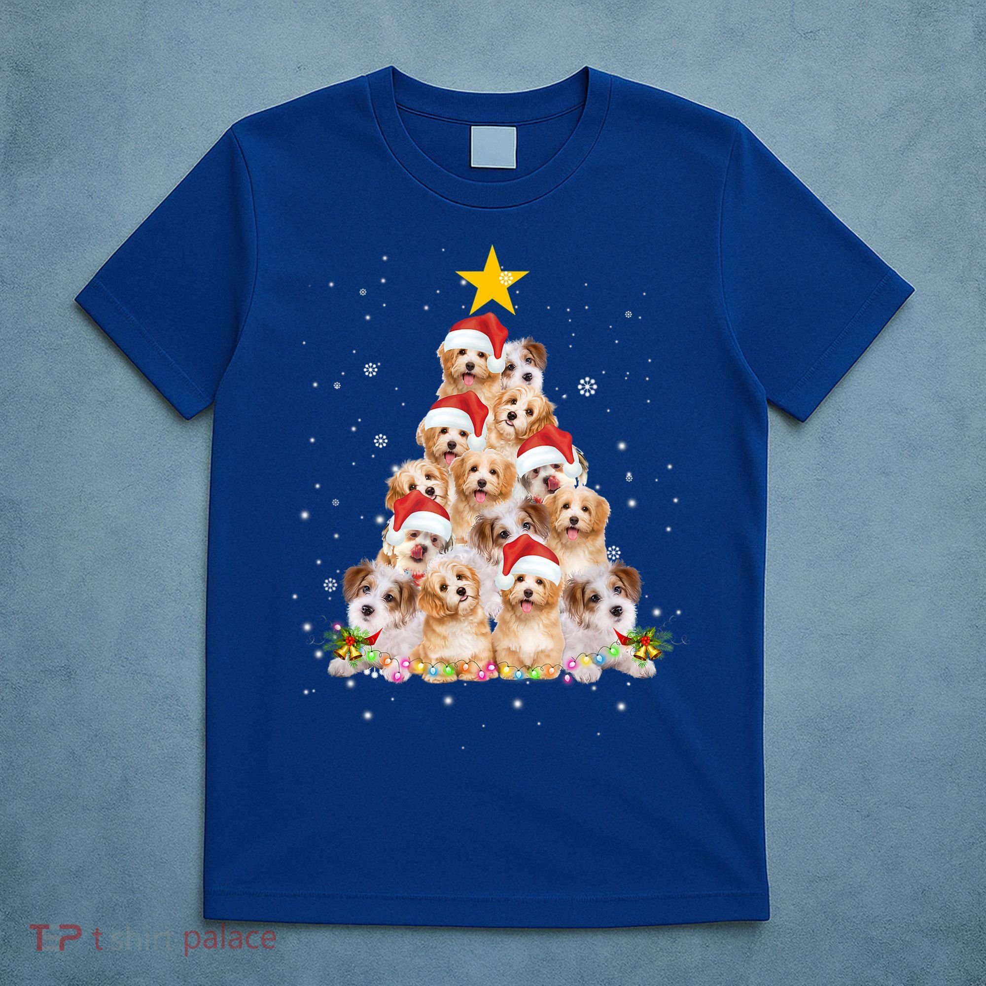 Cavachon Christmas Tree Funny Dog Lover Gifts Xmas Pajamas T-Shirt