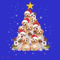 Cavachon Christmas Tree Funny Dog Lover Gifts Xmas Pajamas Polo thumb 2