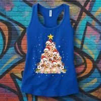 Cavachon Christmas Tree Funny Dog Lover Gifts Xmas Pajamas Women's Tank Top thumb 3