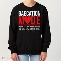 Cute Couples Trip Matching Vacation Baecation Vibes Gifts Women's Sweatshirt thumb 0