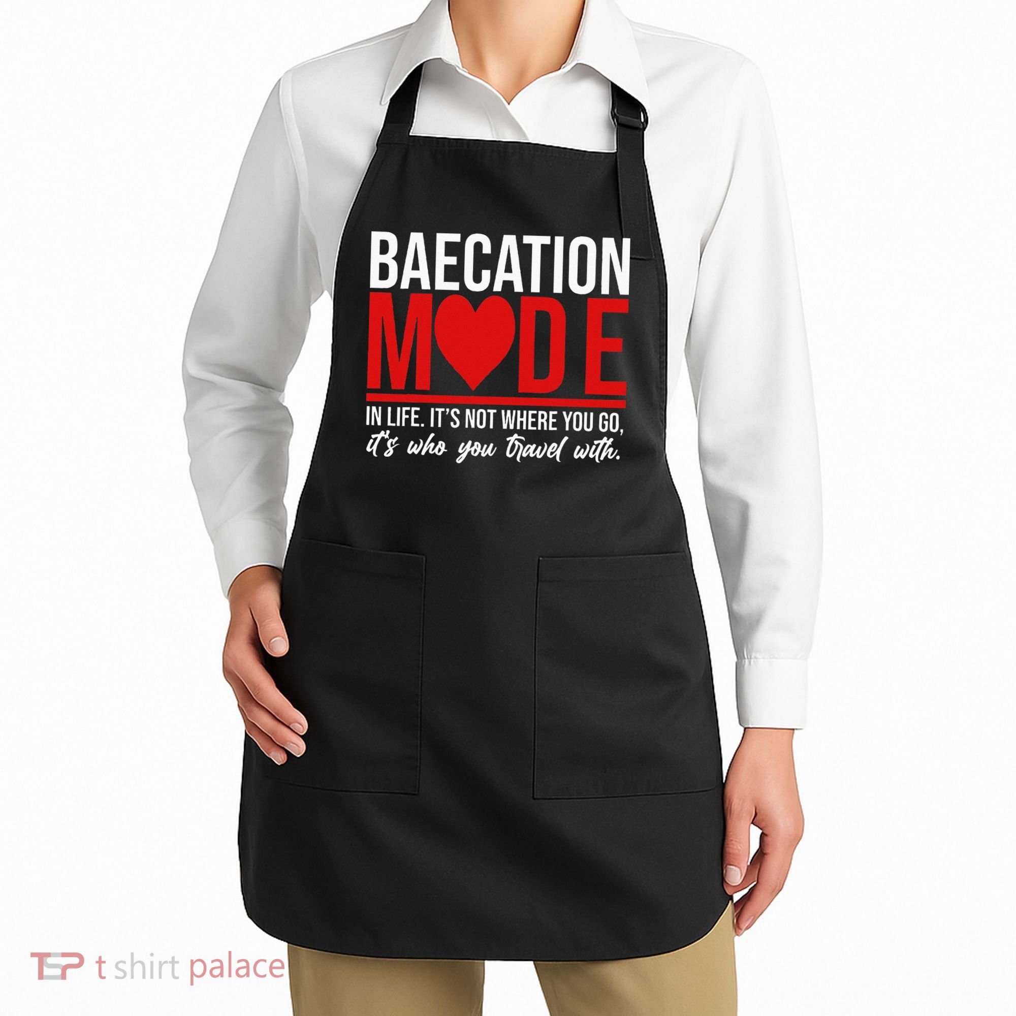 Cute Couples Trip Matching Vacation Baecation Vibes Gifts Apron