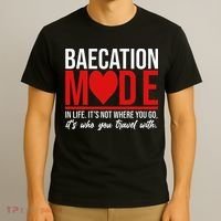 Cute Couples Trip Matching Vacation Baecation Vibes Gifts T-Shirt thumb 3