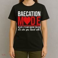 Cute Couples Trip Matching Vacation Baecation Vibes Gifts T-Shirt thumb 4