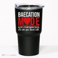 Cute Couples Trip Matching Vacation Baecation Vibes Gifts Tumbler thumb 0