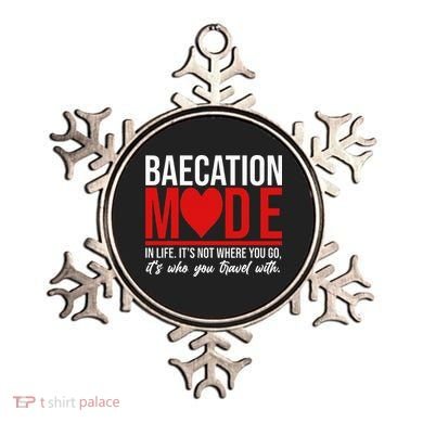 Cute Couples Trip Matching Vacation Baecation Vibes Gifts Ornament