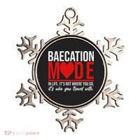 Cute Couples Trip Matching Vacation Baecation Vibes Gifts Ornament thumb 0