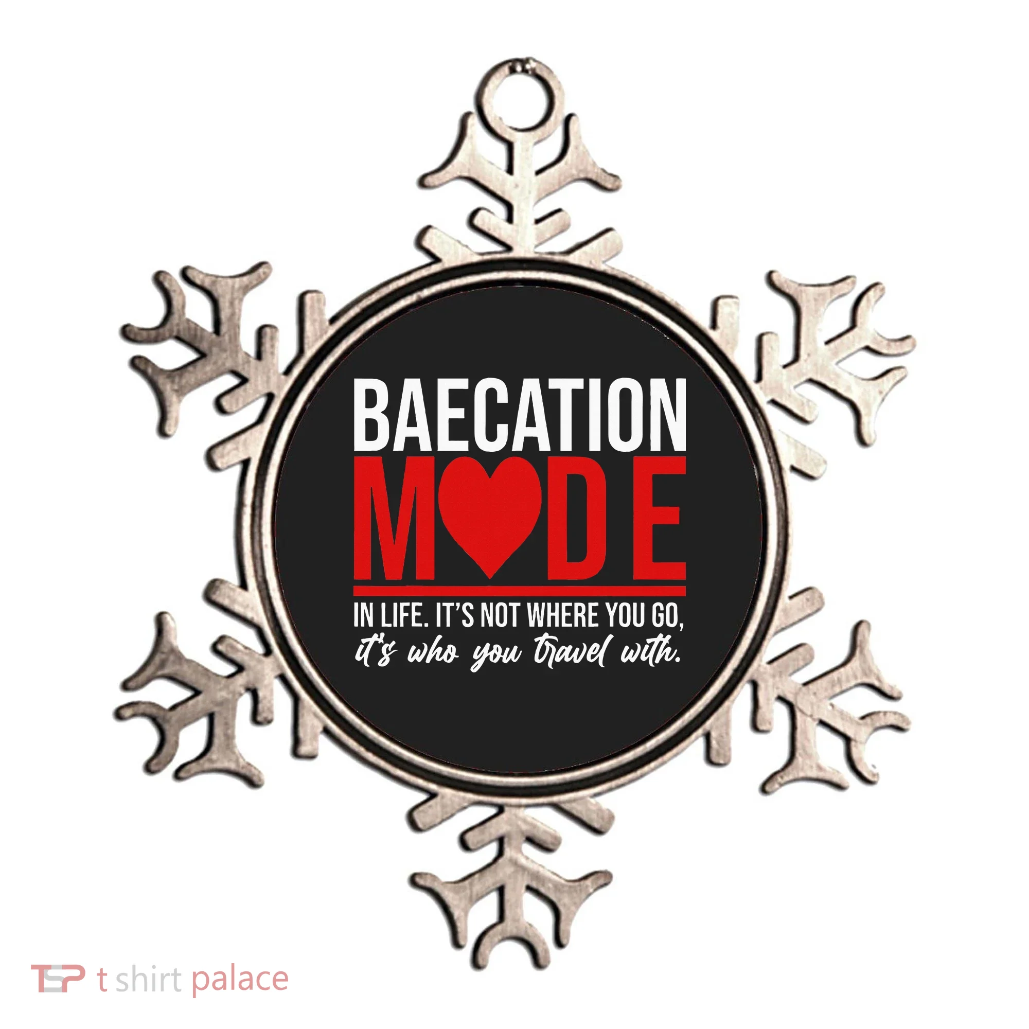 Cute Couples Trip Matching Vacation Baecation Vibes Gifts Ornament