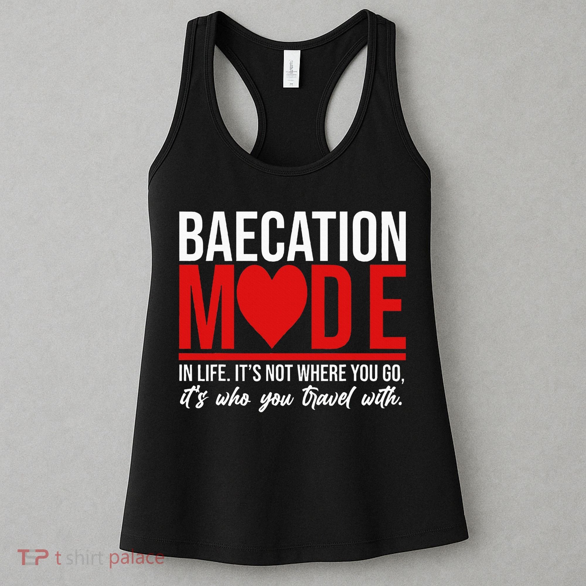 Cute Couples Trip Matching Vacation Baecation Vibes Gifts Women's Tank Top