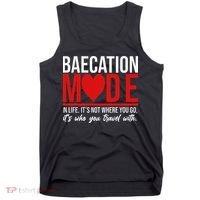 Cute Couples Trip Matching Vacation Baecation Vibes Gifts Tank Top thumb 0
