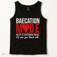 Cute Couples Trip Matching Vacation Baecation Vibes Gifts Tank Top thumb 2