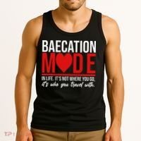 Cute Couples Trip Matching Vacation Baecation Vibes Gifts Tank Top thumb 3