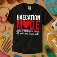Cute Couples Trip Matching Vacation Baecation Vibes Gifts Kids T-Shirt thumb 3