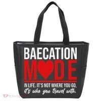 Cute Couples Trip Matching Vacation Baecation Vibes Gifts Tote Bag thumb 0