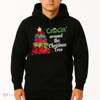 Crocs Christmas Tree Crocin Around The Christmas Tree Hoodie thumb 2