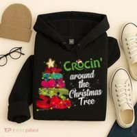 Crocs Christmas Tree Crocin Around The Christmas Tree Hoodie thumb 4